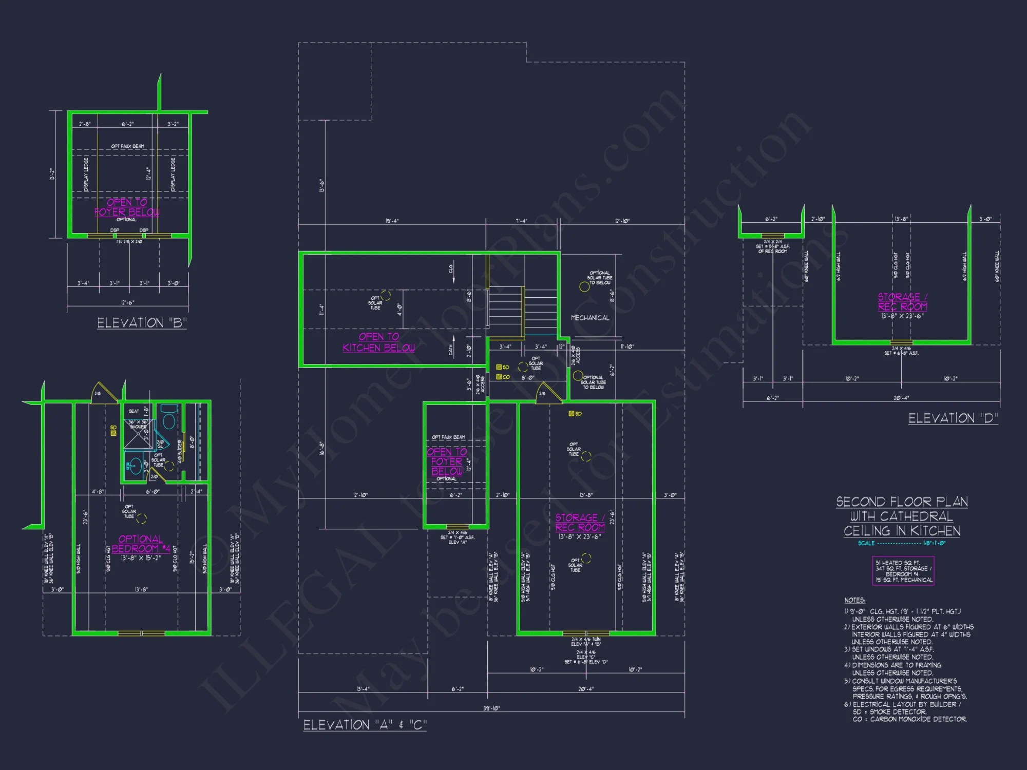 Craftsman house Plan with Versatile Blueprint and CAD Designs