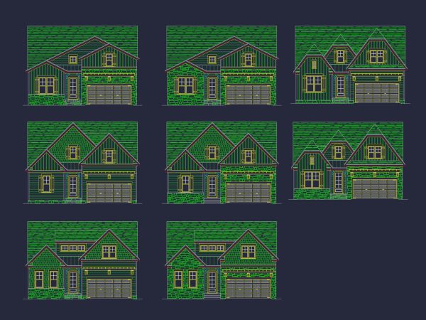 Craftsman house Plan with Versatile Blueprint and CAD Designs