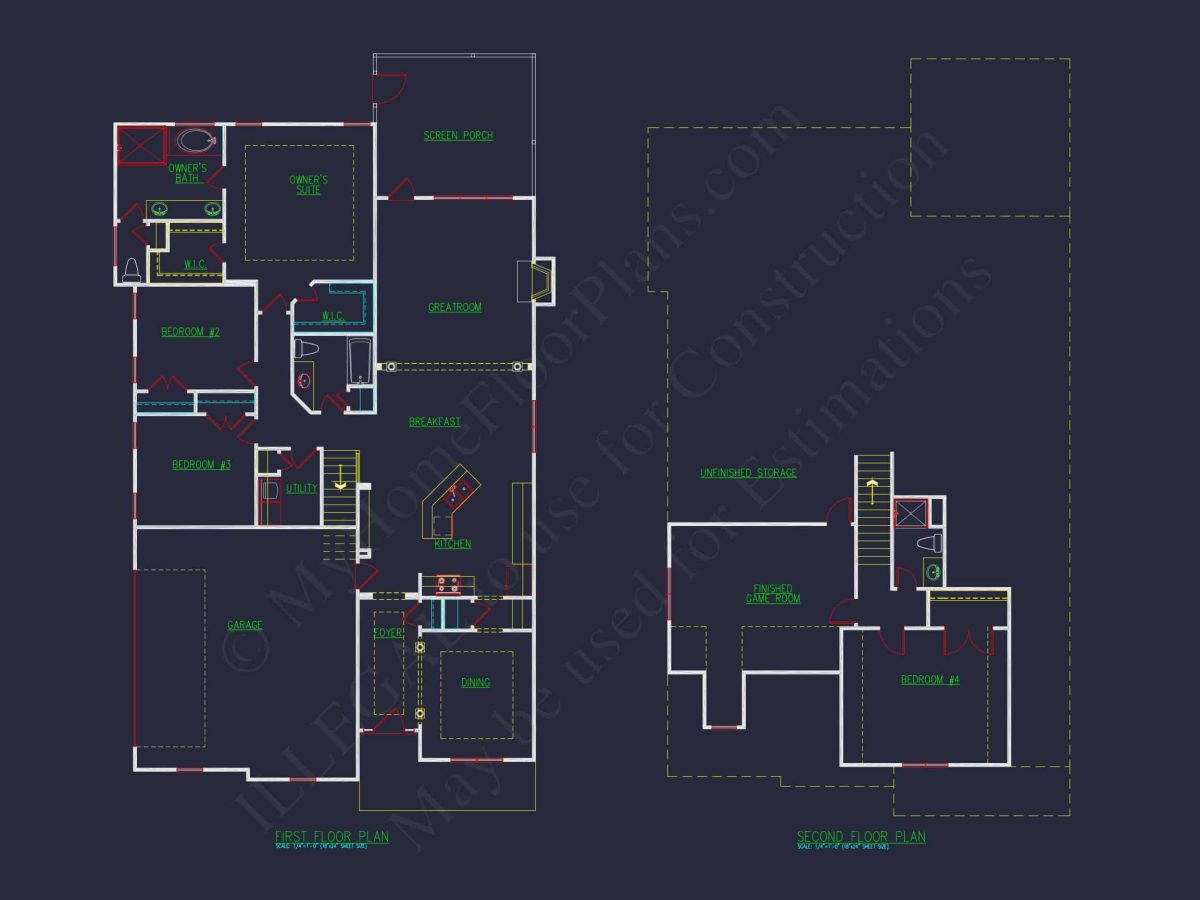 Craftsman house Plan – Floor Plan with CAD & Designs