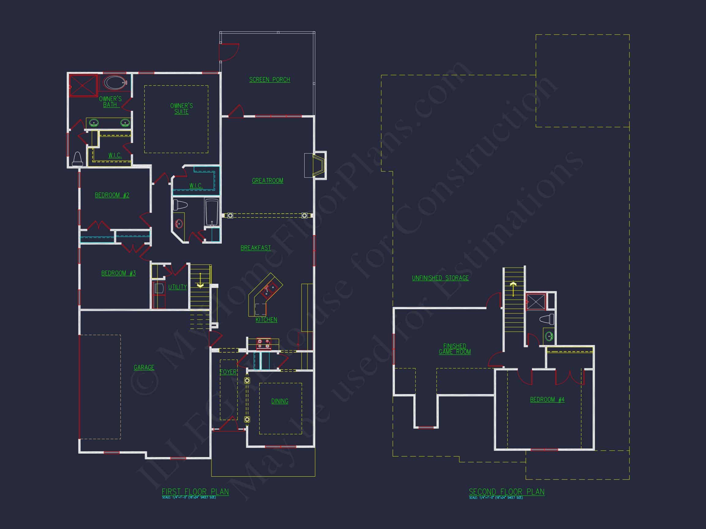 Craftsman house Plan – Floor Plan with CAD & Designs