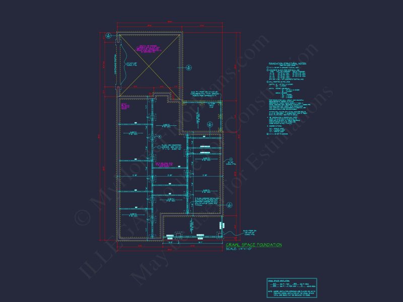 Craftsman Ranch house Plan with Detailed Floor Plan and CAD Designs