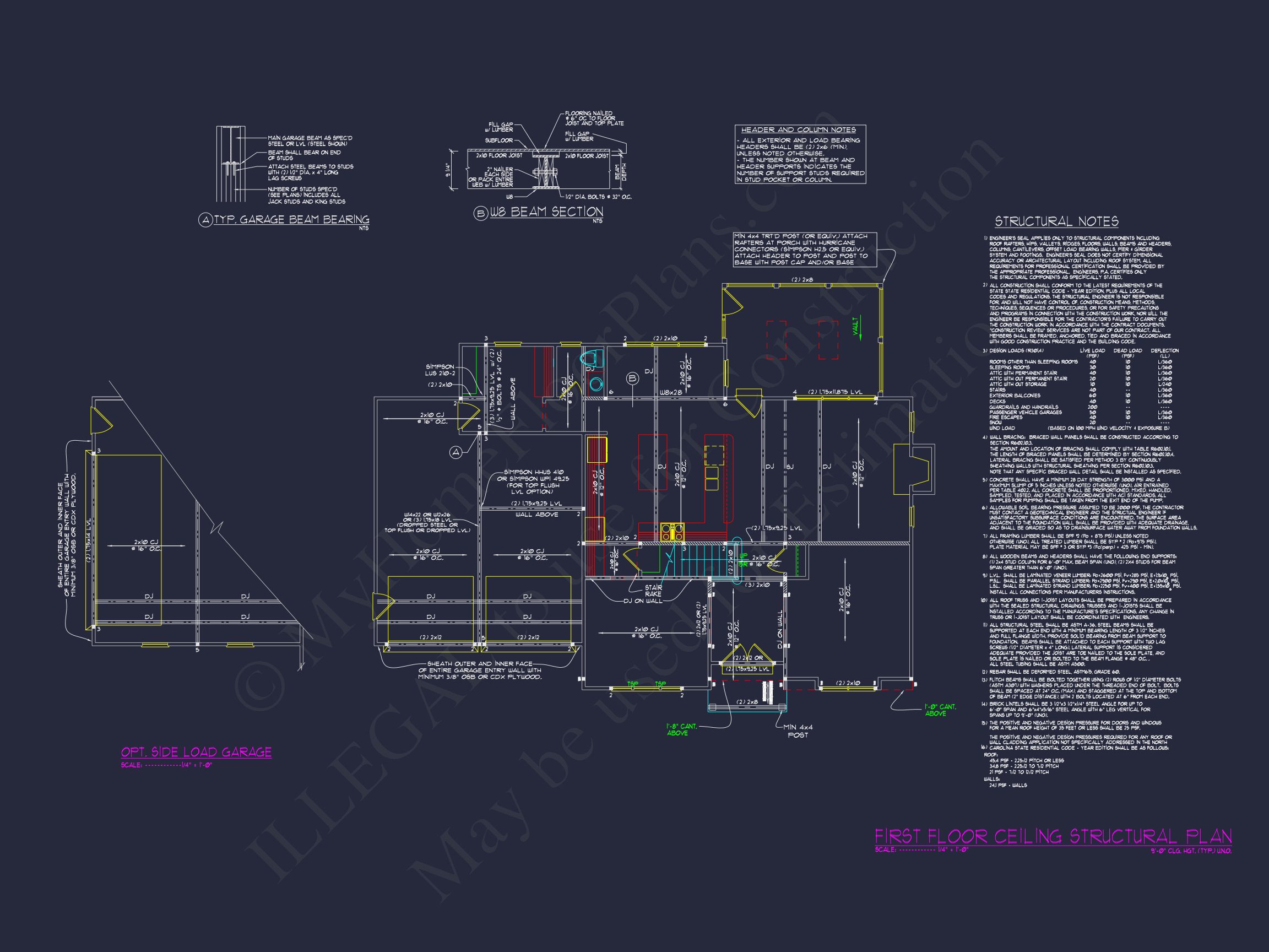 2-Story Floor Plan Blueprint CAD