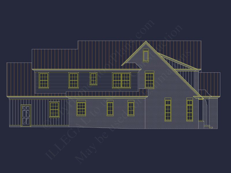 Craftsman-Style house Floor Plan with Spacious CAD Designs