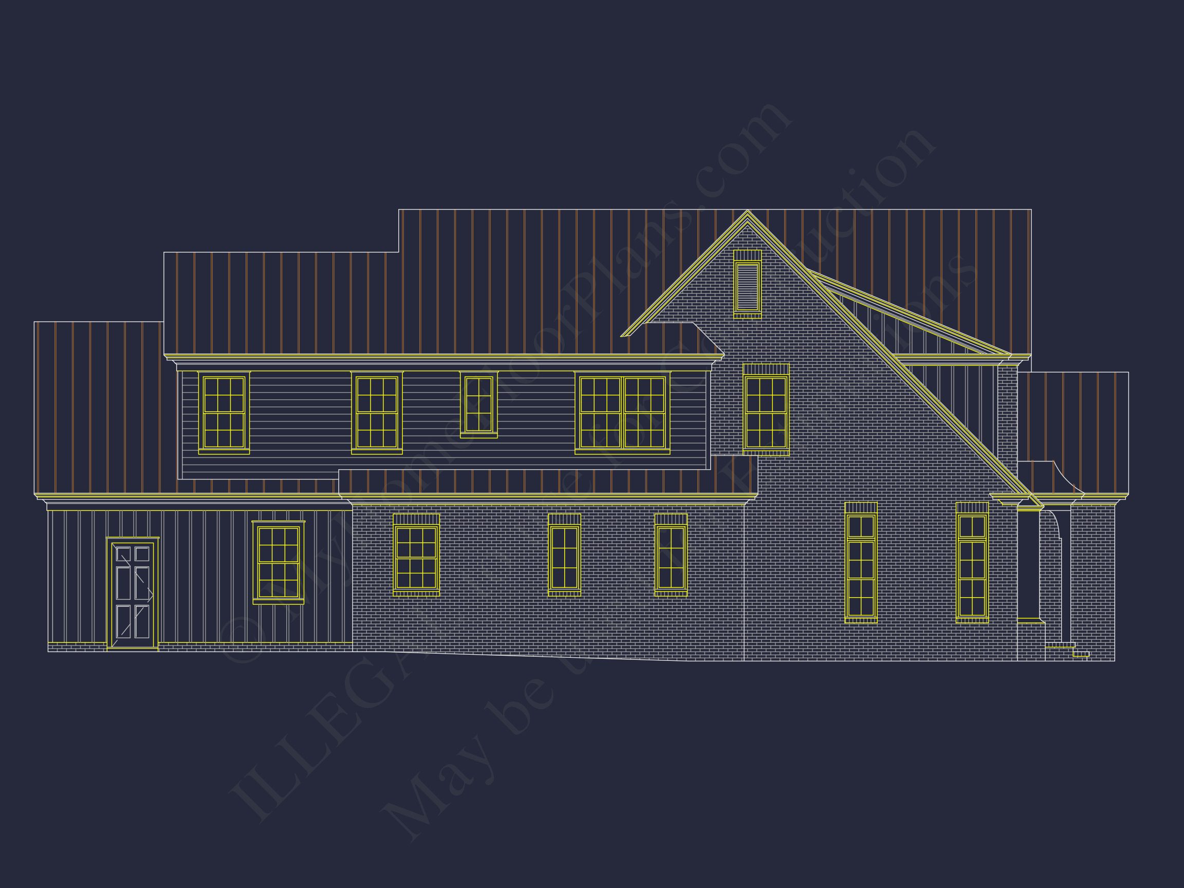 Craftsman-Style Home Floor Plan with Spacious CAD Designs