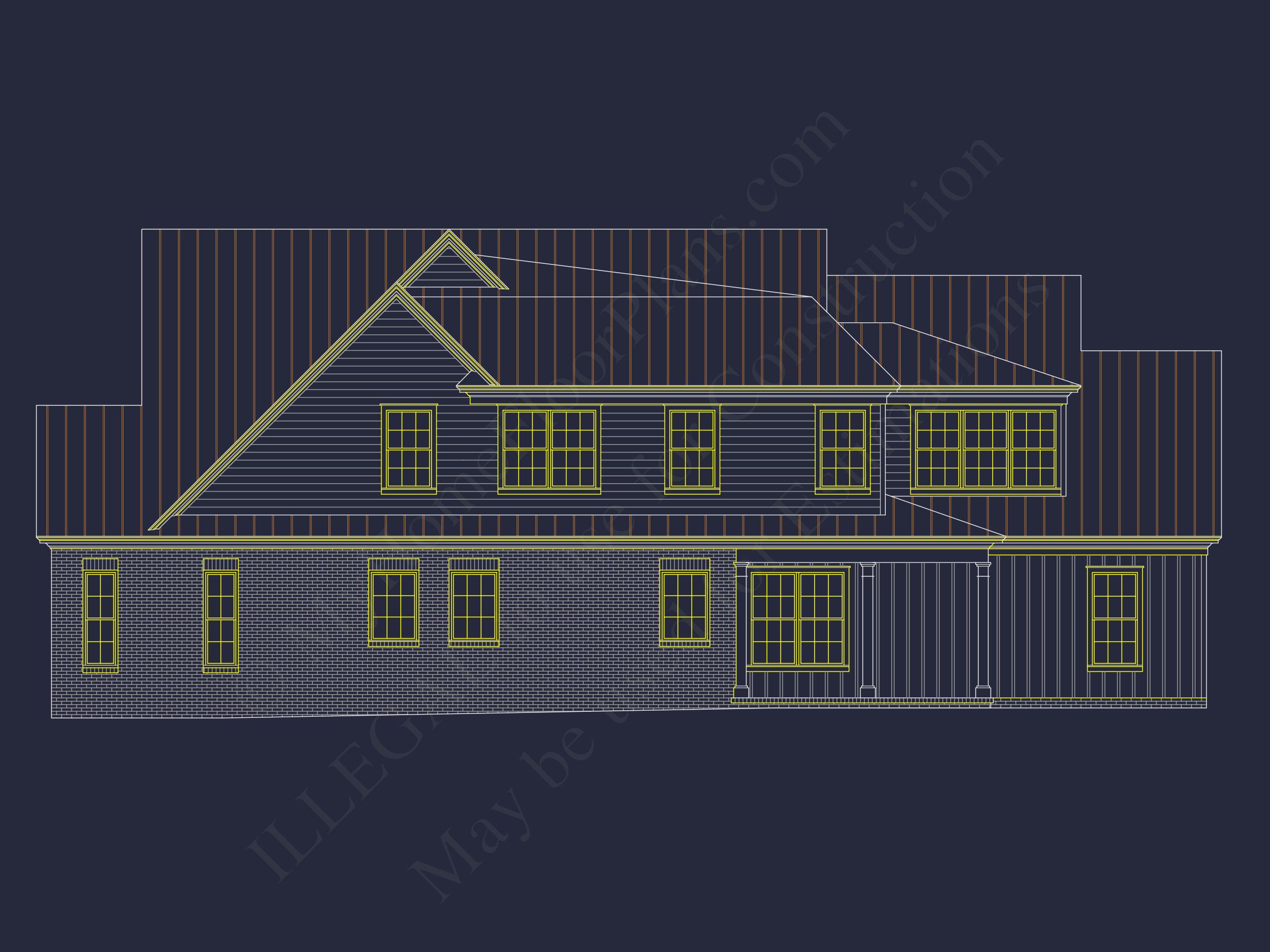 Craftsman-Style Home Floor Plan with Spacious CAD Designs