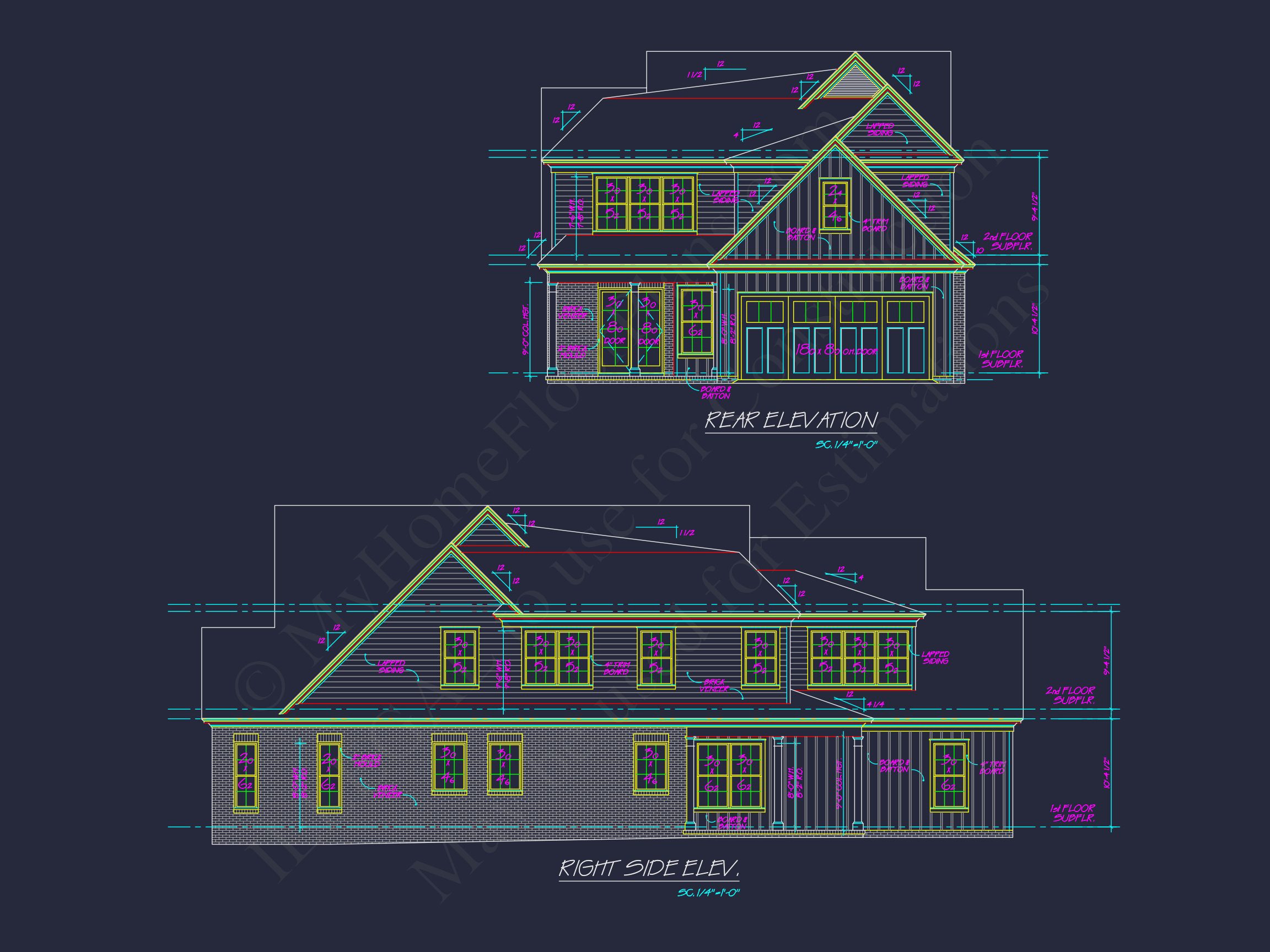 Craftsman-Style Home Floor Plan with Spacious CAD Designs
