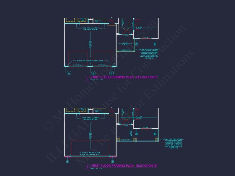 Craftsman-Style house Plan: 3-Bedroom CAD Blueprint Designs