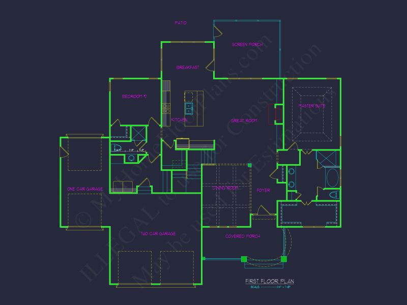 Craftsman-Style house Plan: Spacious 4 Bed, 4 Bath Designs