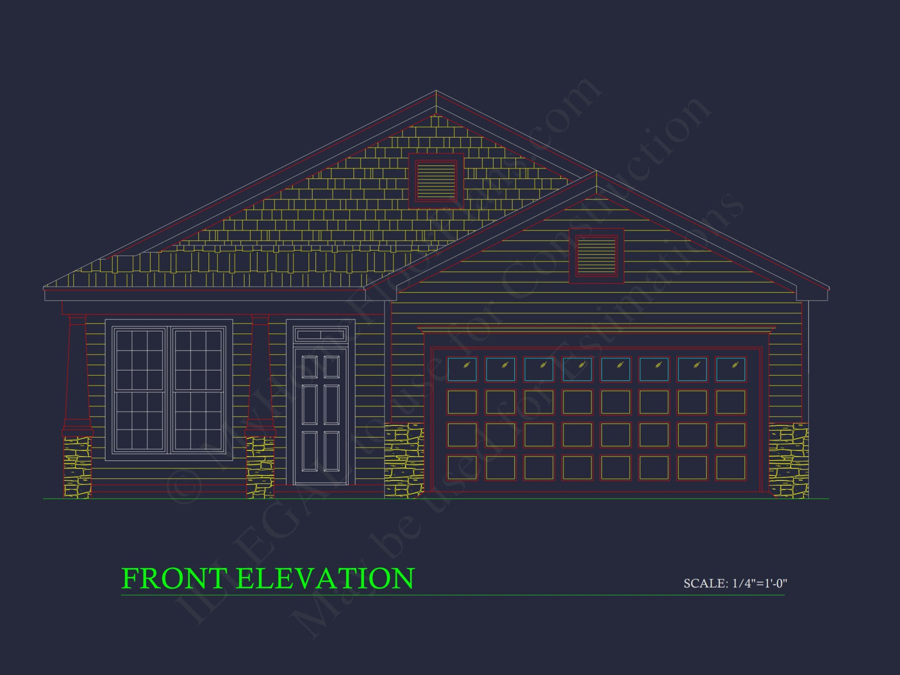 Craftsman-Style house Plan with Open Floor Design and CAD Blueprints