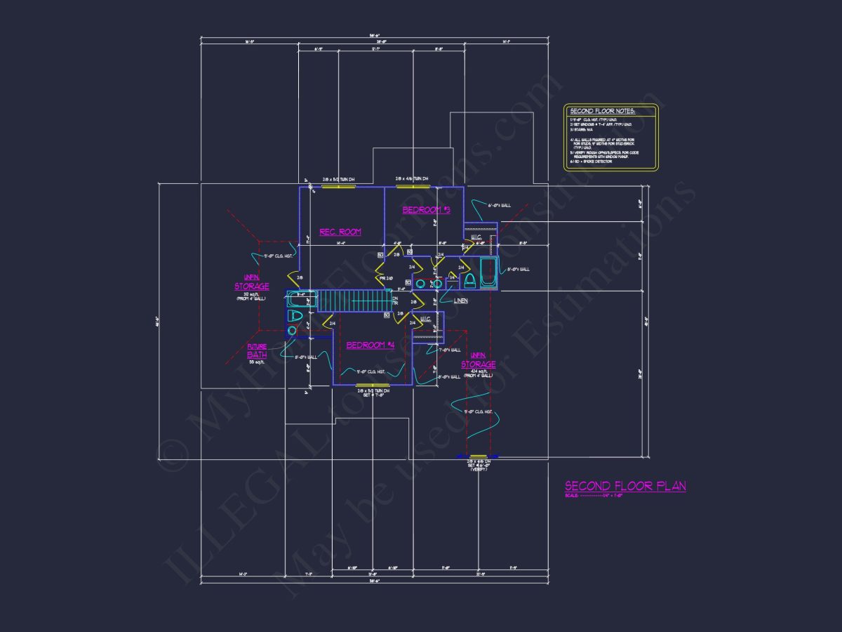 Craftsman and Traditional house Floor Plan with CAD Designs