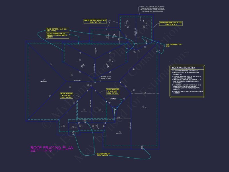 Craftsman and Traditional house Floor Plan with CAD Designs