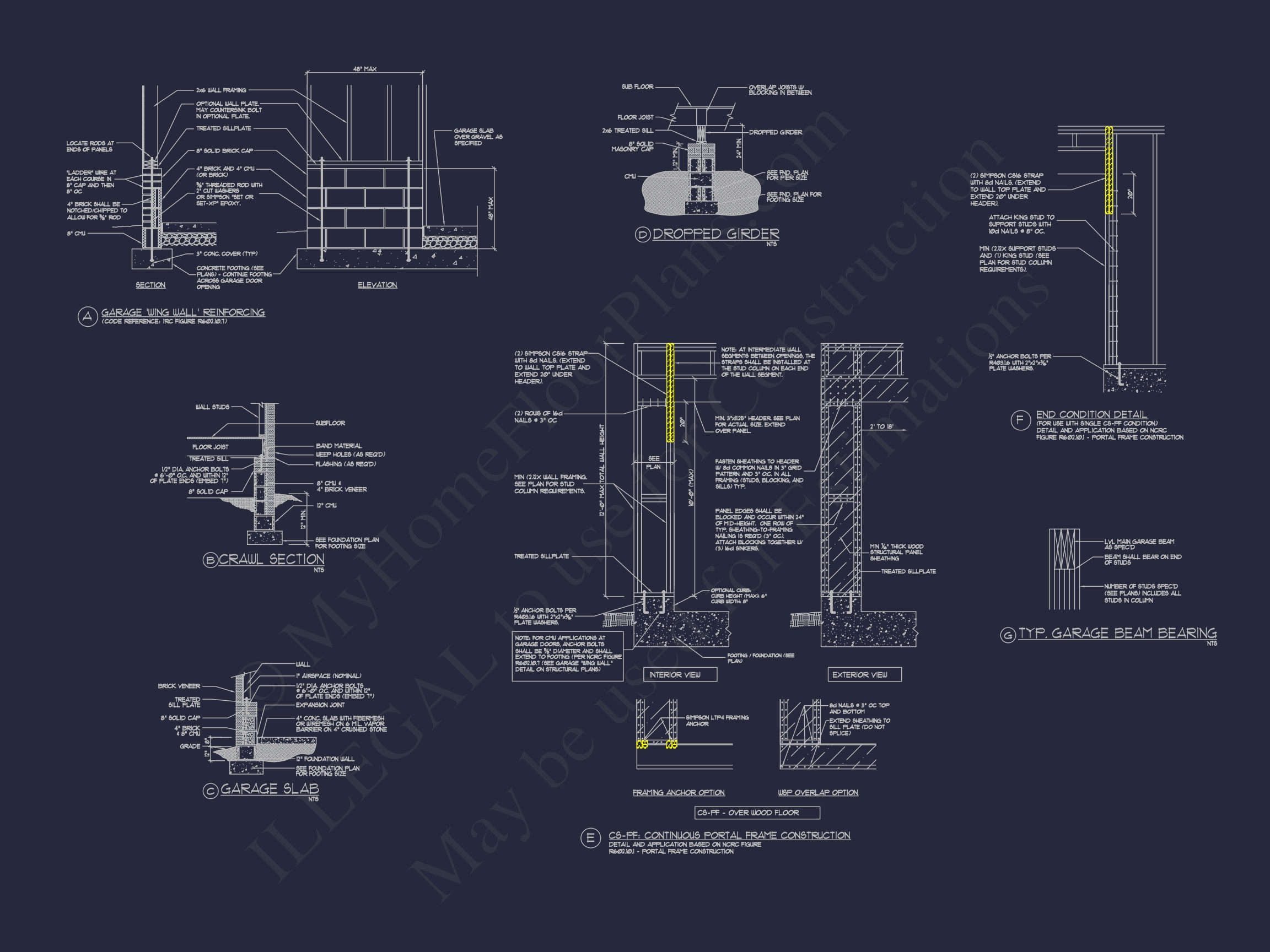 Craftsman and Traditional Home Floor Plan with CAD Designs