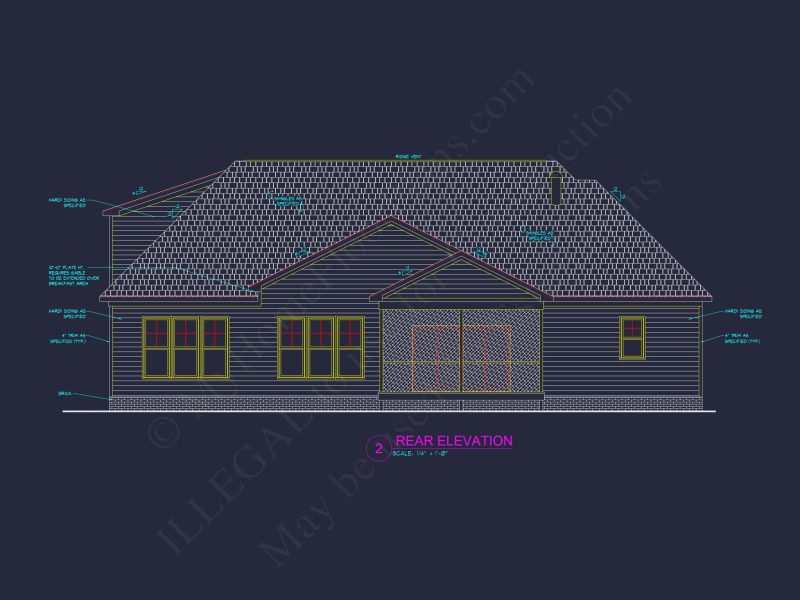 Craftsman house plan floor plan blueprint CAD designs