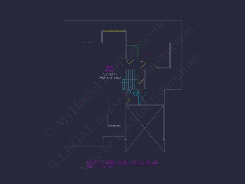 Custom 3-Story house Plan with CAD Designs and Floor Blueprint