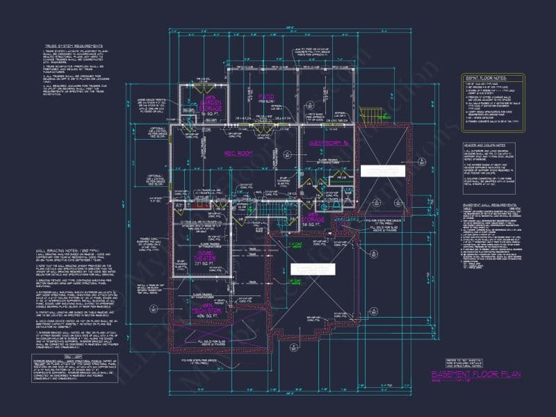 Custom 3-Story house Plan with CAD Designs and Floor Blueprint