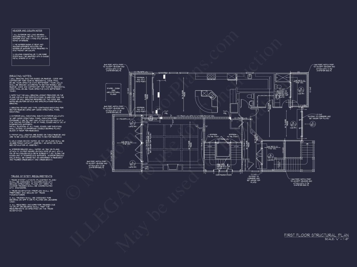 Custom Beach house Plan with 3 Floors, 4 Bedrooms & CAD Design