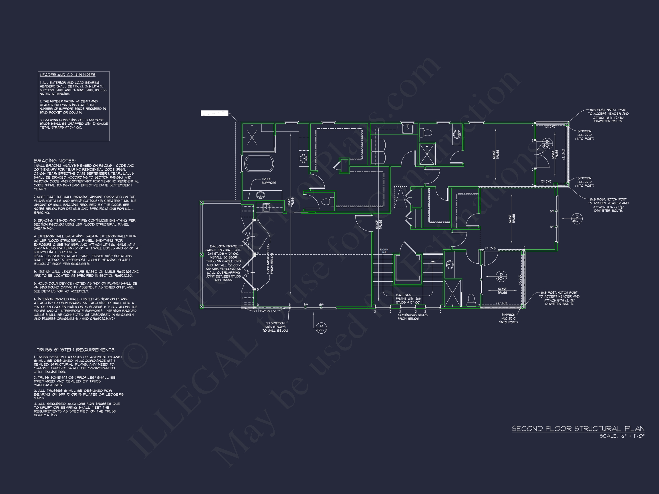 Custom Beach Home Plan with 3 Floors,4 Bedrooms & CAD Design