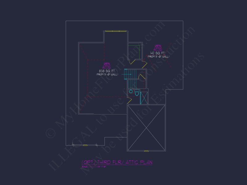 Custom Colonial house Plan with CAD Designs and Blueprints