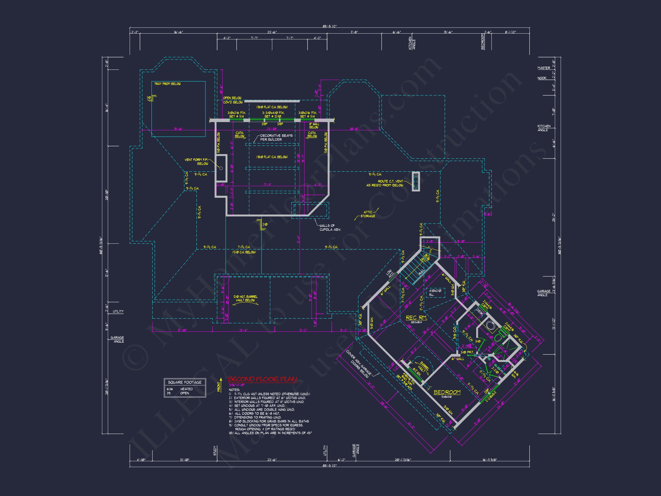 Custom Craftsman house Plan with 3 Beds,CAD Designs & More!