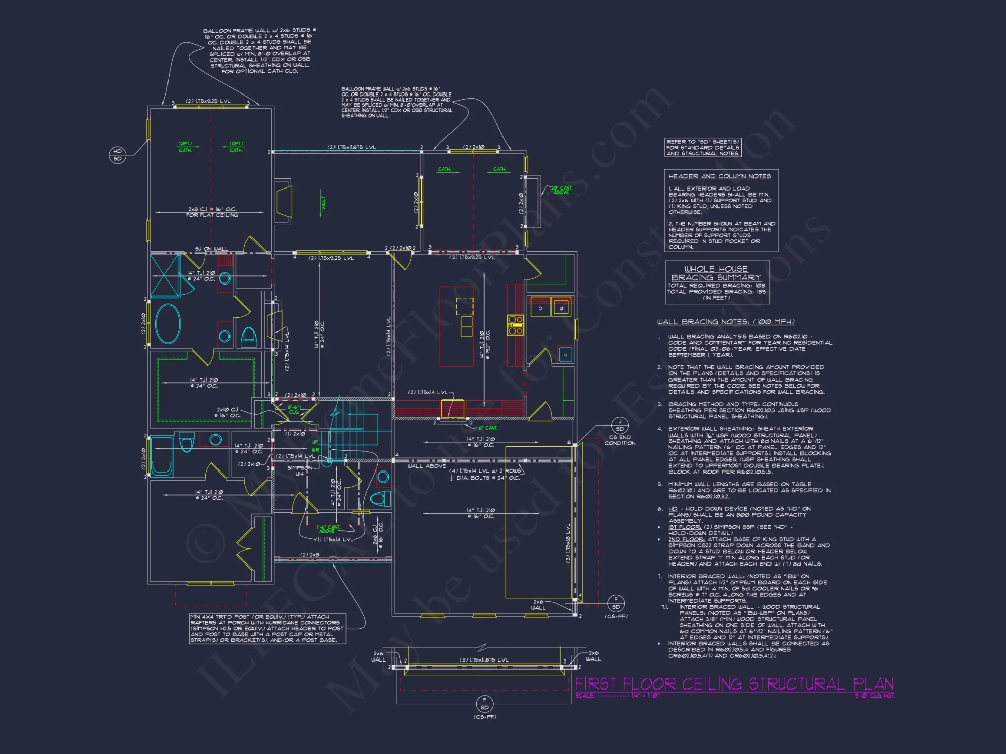 Custom Designed house Plan with CAD Blueprints and Features