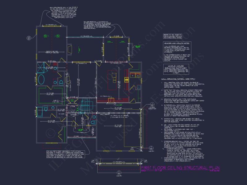 Custom Designed house Plan with CAD Blueprints and Features