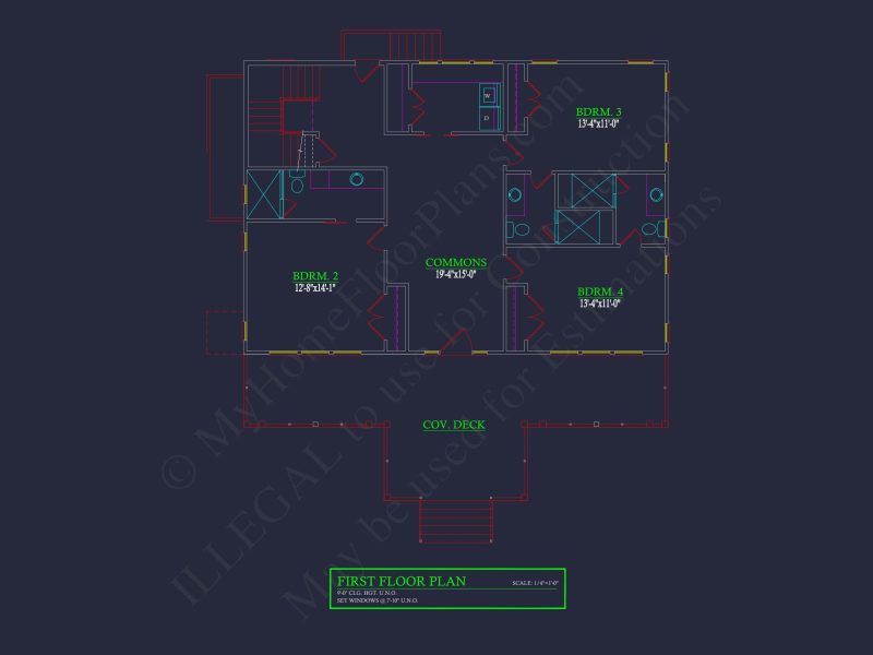 Custom Garage and Cart CAD Blueprint – 3-Bay Architectural Design
