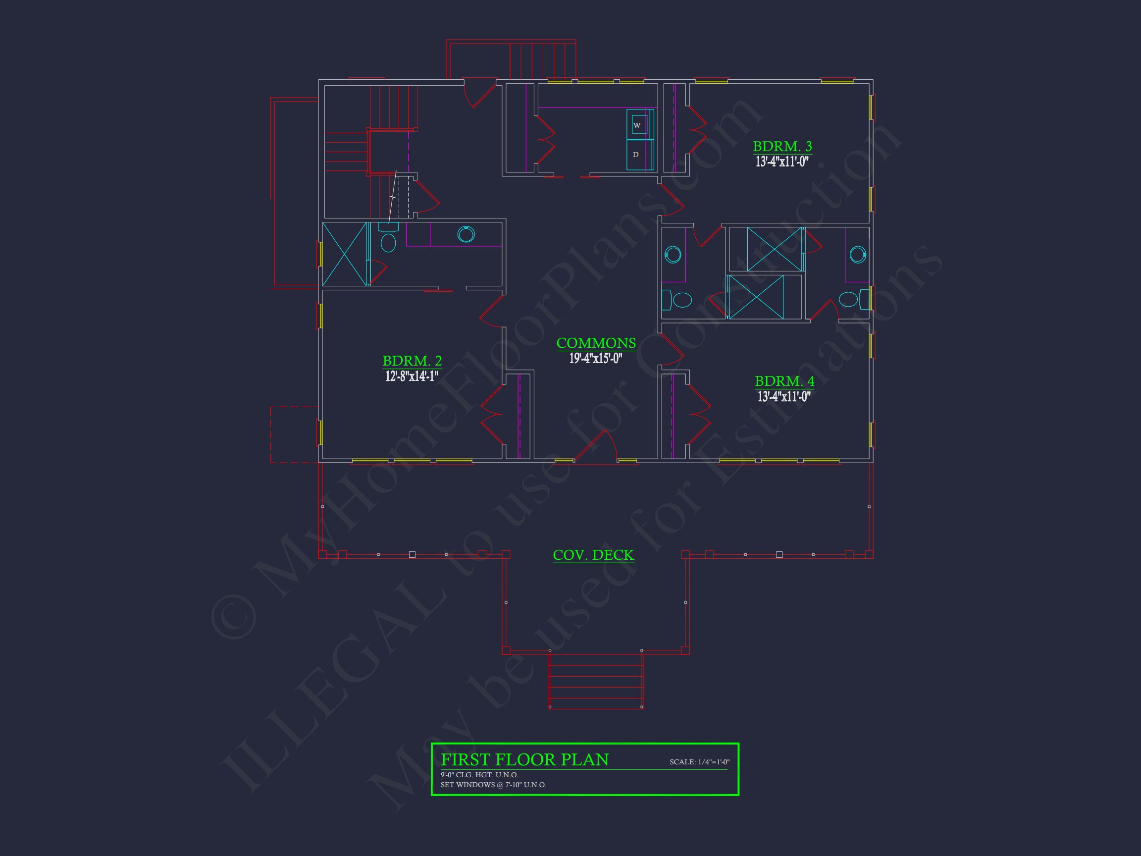 Custom Garage and Cart CAD Blueprint – 3-Bay Architectural Design