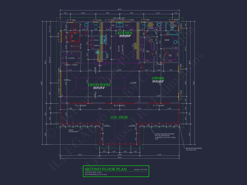 Custom Garage and Cart CAD Blueprint – 3-Bay Architectural Design