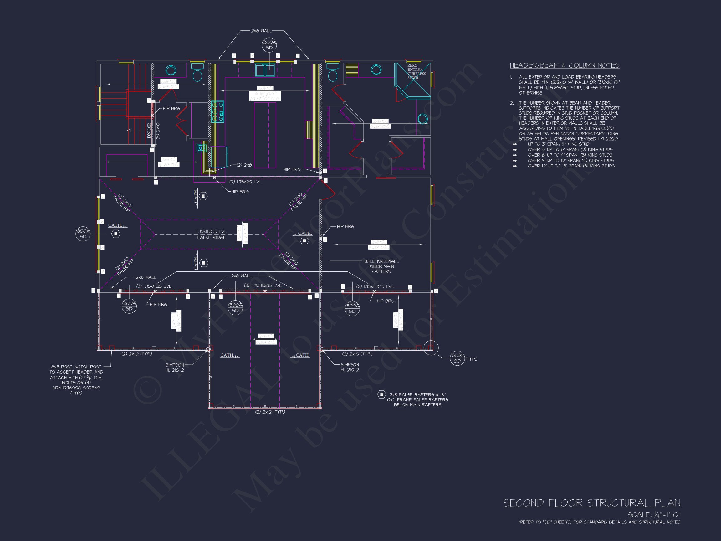 Custom Garage and Cart CAD Blueprint – 3-Bay Architectural Design