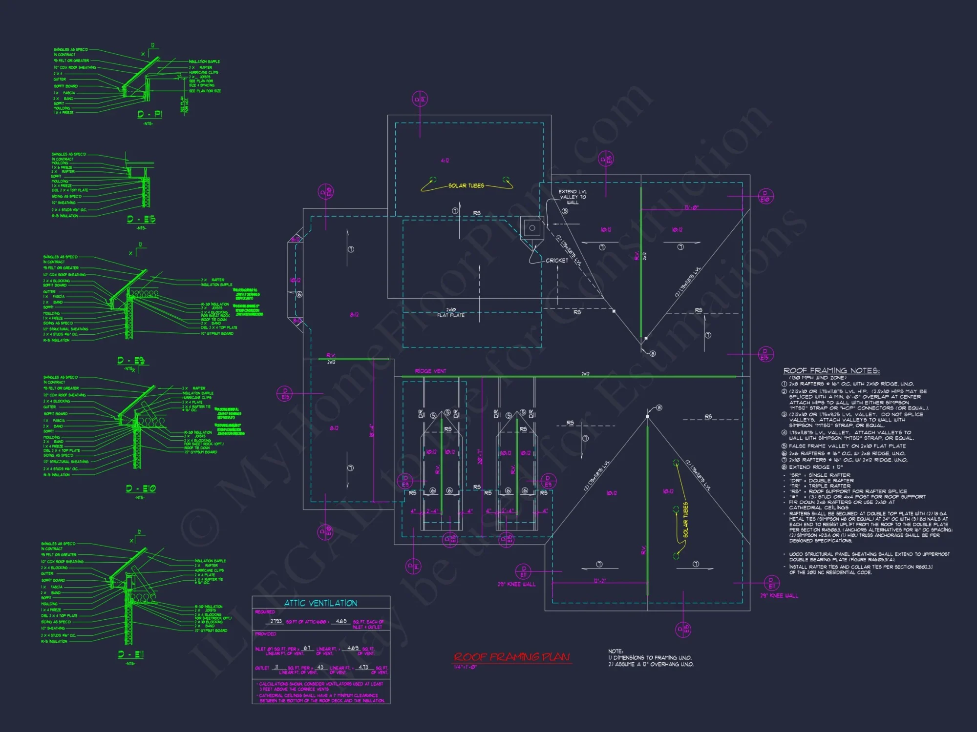Custom house Blueprint: 2, 350 SF Craftsman Floor Plan Design