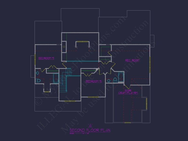 Custom house Blueprint with 4 Beds, 3 Baths & Floor Plan Designs
