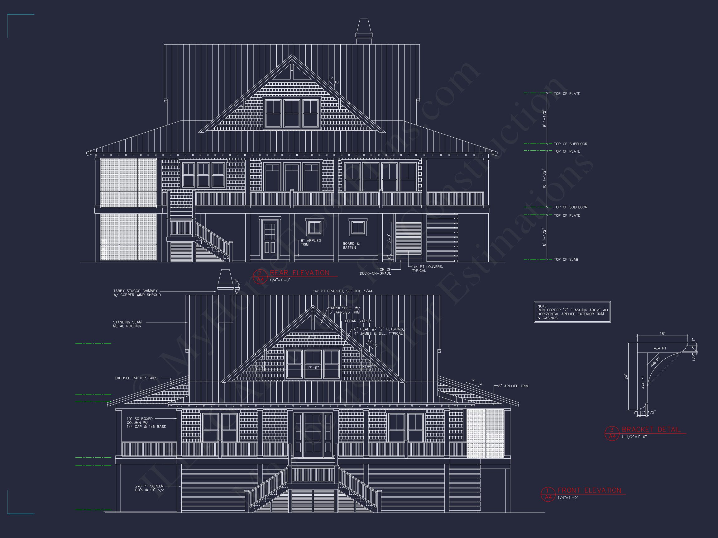 Custom house Blueprint with 5 Beds,Open Floor Plan — CAD Designs