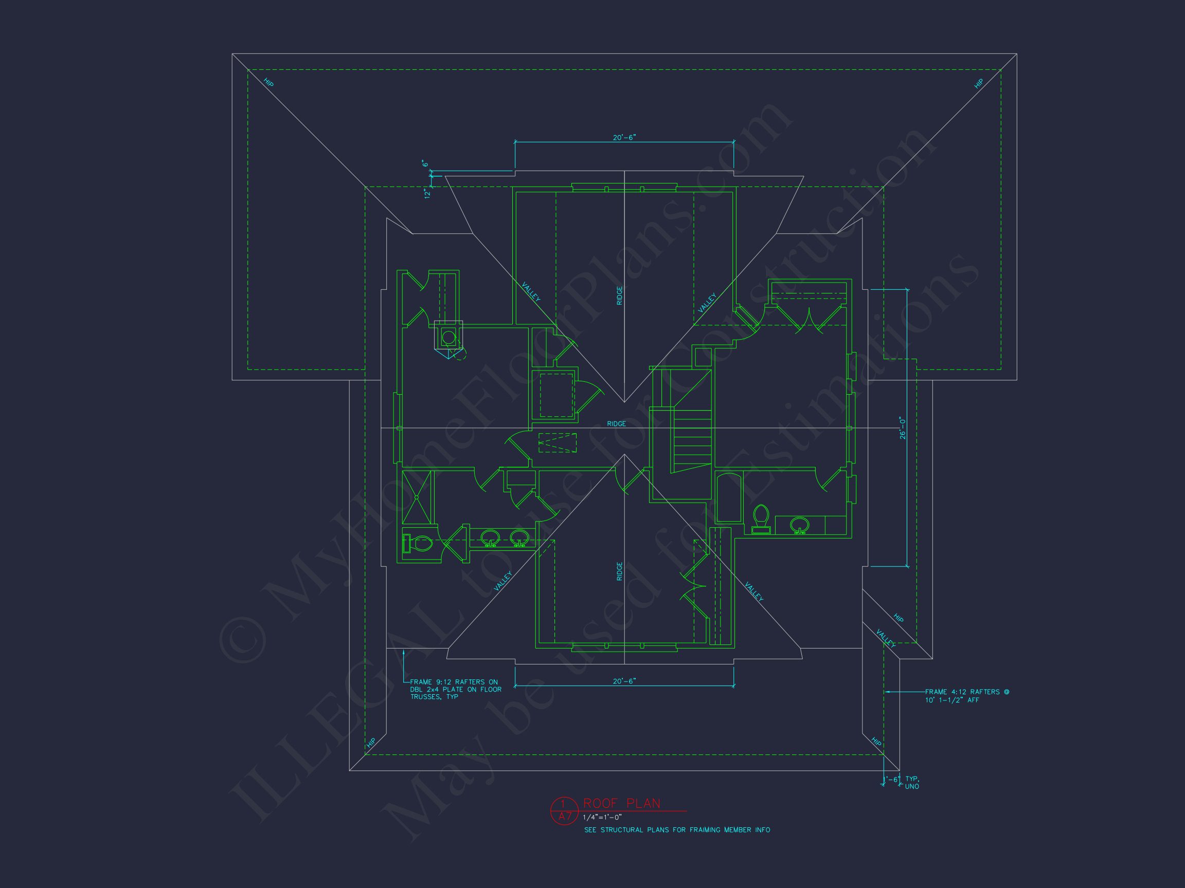 Custom house Blueprint with 5 Beds,Open Floor Plan — CAD Designs