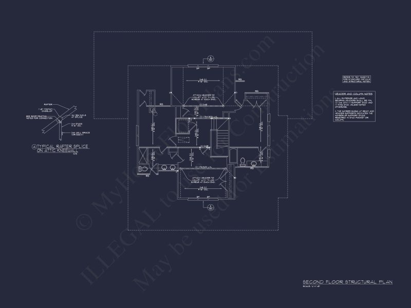 Custom house Blueprint with 5 Beds, Open Floor Plan — CAD Designs