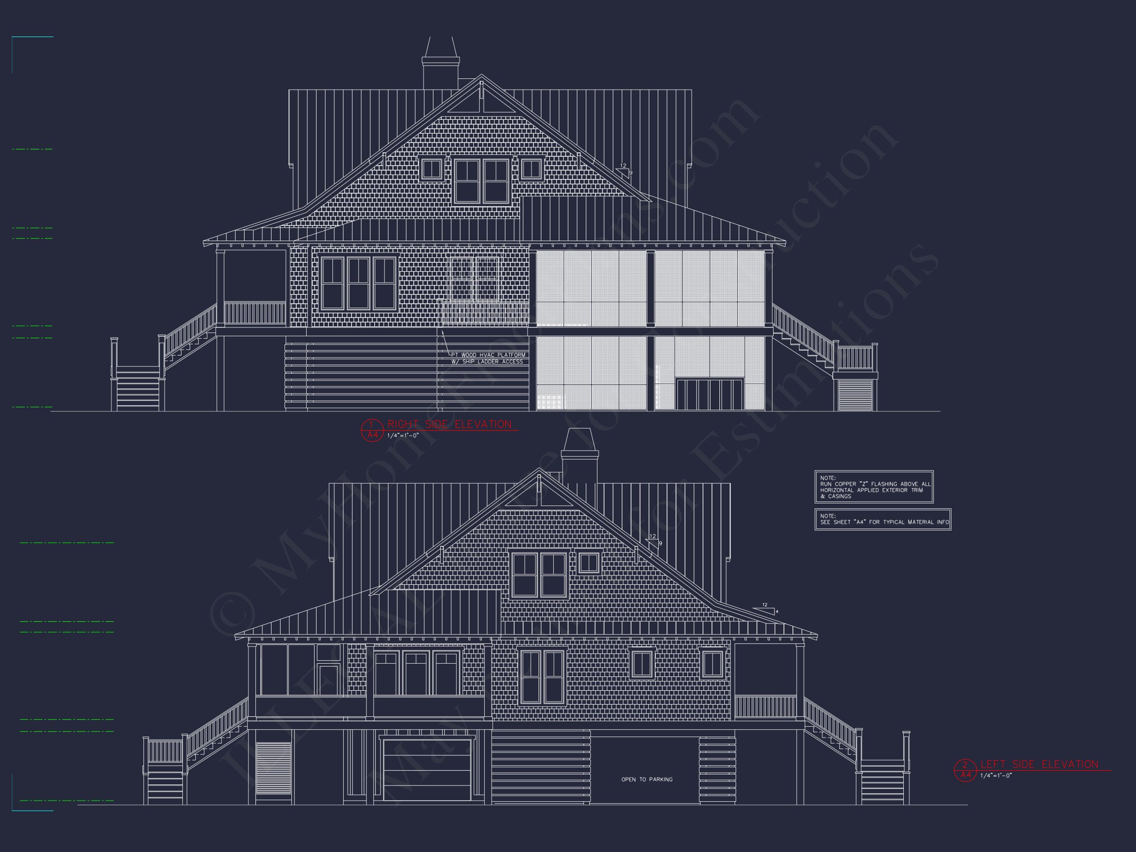 Custom house Blueprint with 5 Beds,Open Floor Plan — CAD Designs