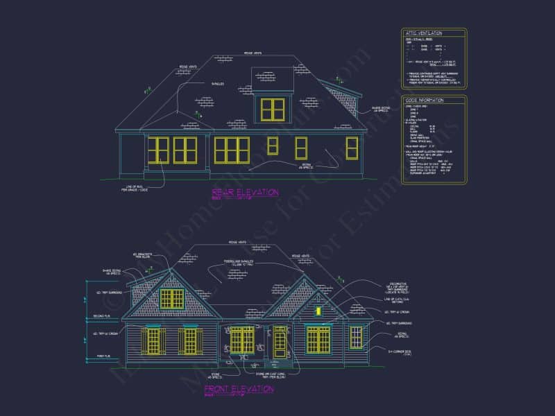 Custom house Design: Floor Plan, Architecture, CAD Blueprint