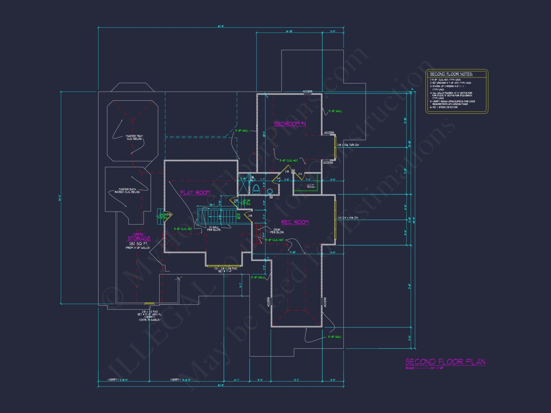 Custom house Floor Plan: 2-Story, 4 Bedroom, CAD Designs
