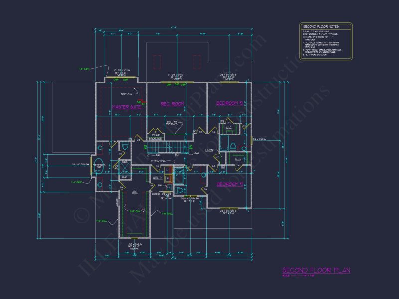 Custom house Floor Plan Blueprint with 3 Floors and 5 Bedrooms