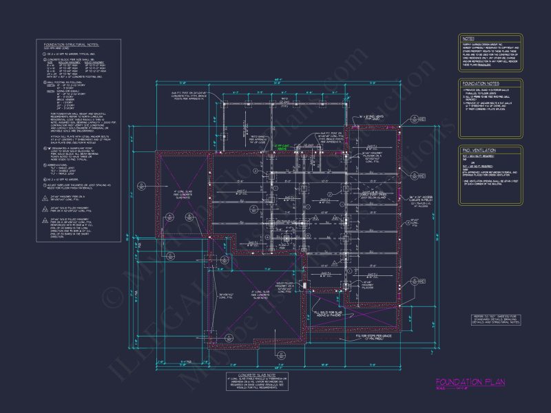 Custom house Floor Plan Blueprint with 3 Floors and 5 Bedrooms