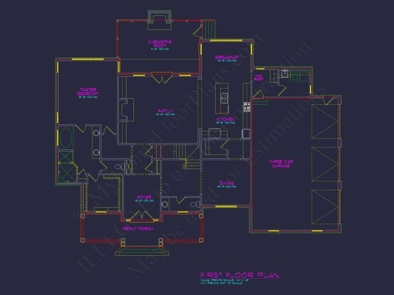 Custom house Floor Plan: Traditional Colonial Designs