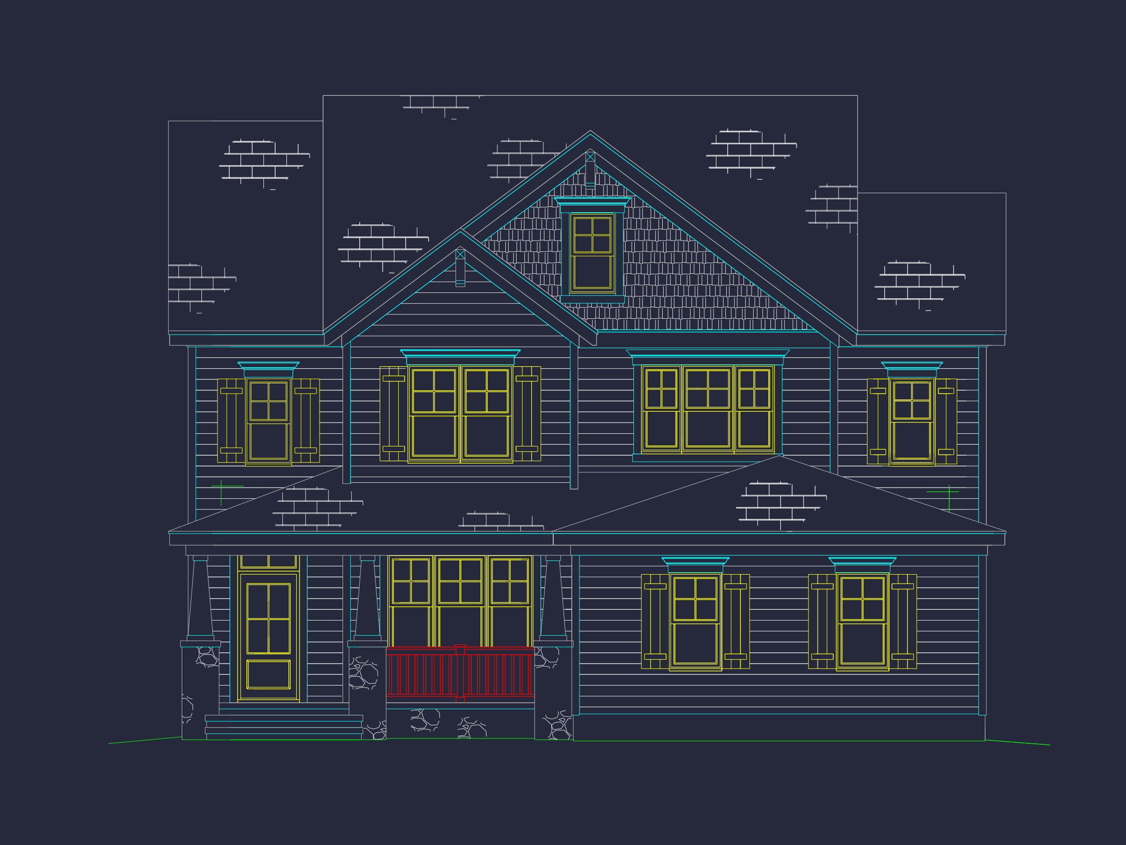 Custom house Floor Plan with 4 Beds,2.5 Stories & Garage