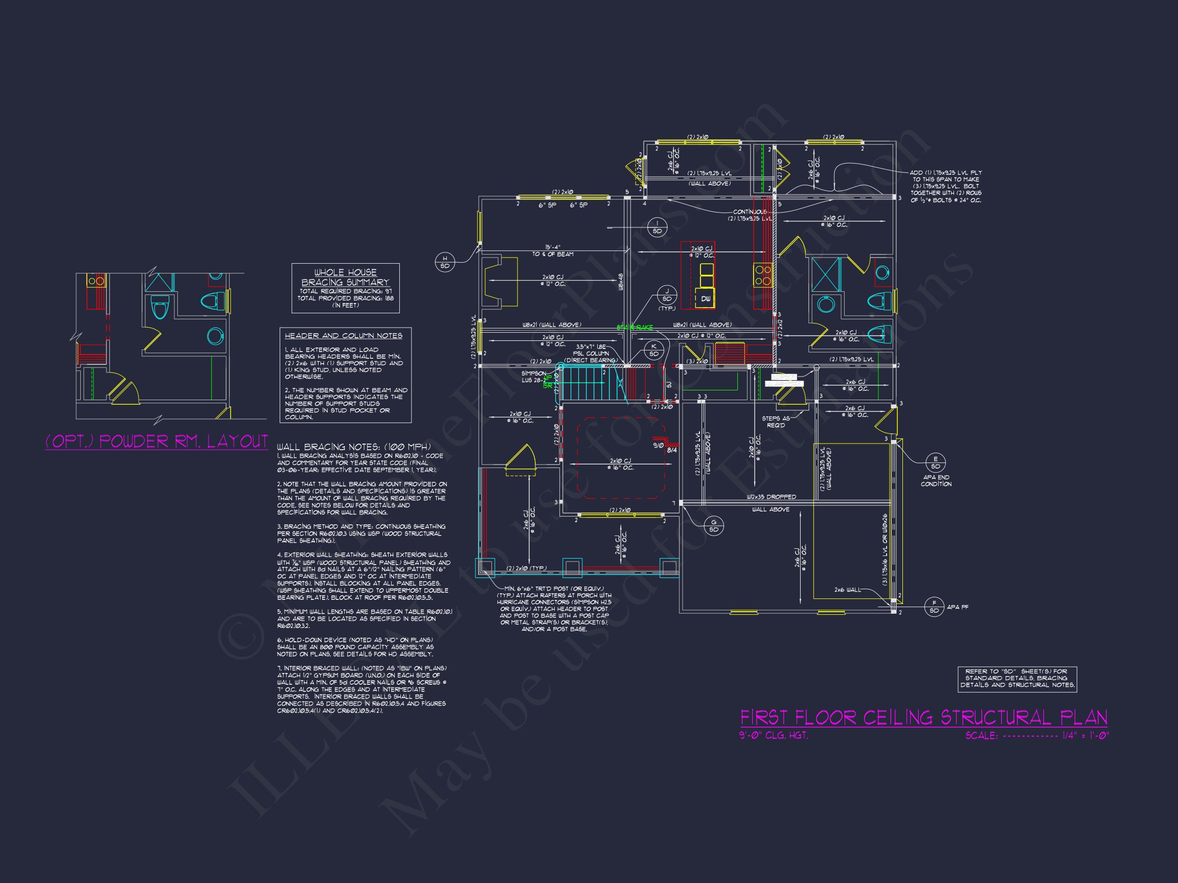 Custom house Floor Plan with 4 Beds,2.5 Stories & Garage