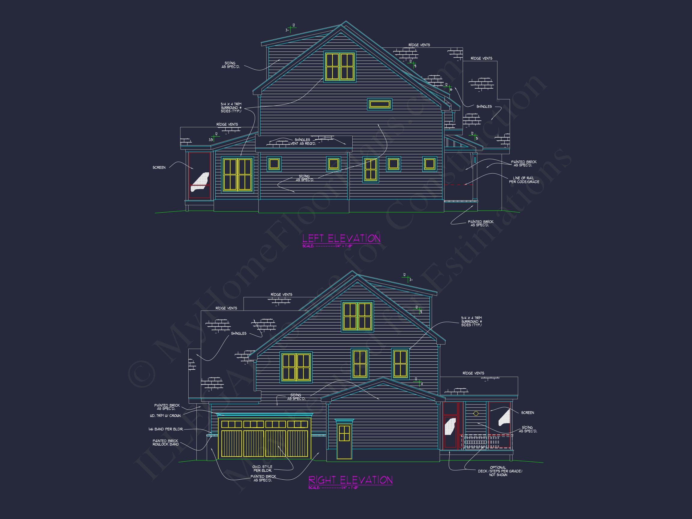 Custom house Floor Plan with Blueprint & CAD Designs