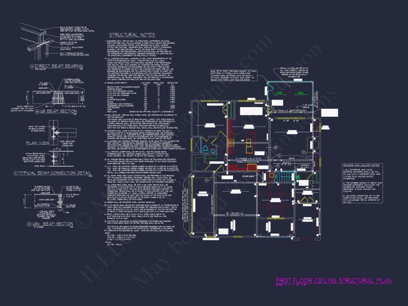 Custom house Floor Plan with CAD Blueprints and Craftsman Design