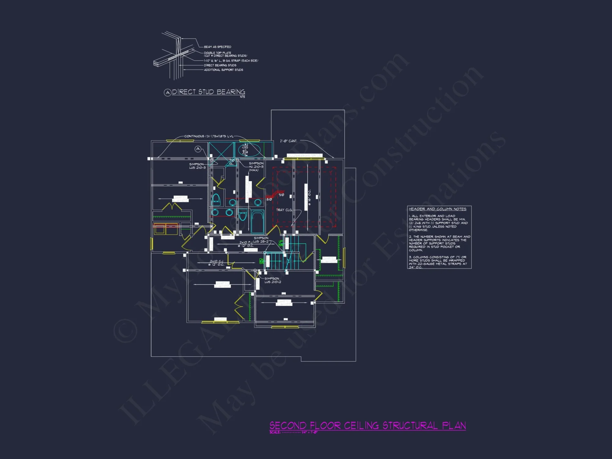 Custom house Floor Plan with CAD Blueprints and Craftsman Design