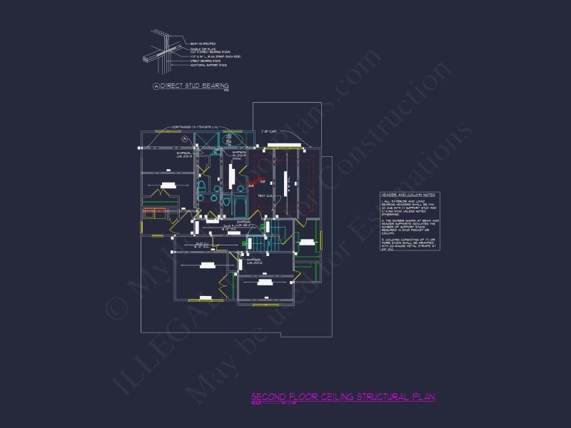 Custom house Floor Plan with CAD Blueprints and Craftsman Design