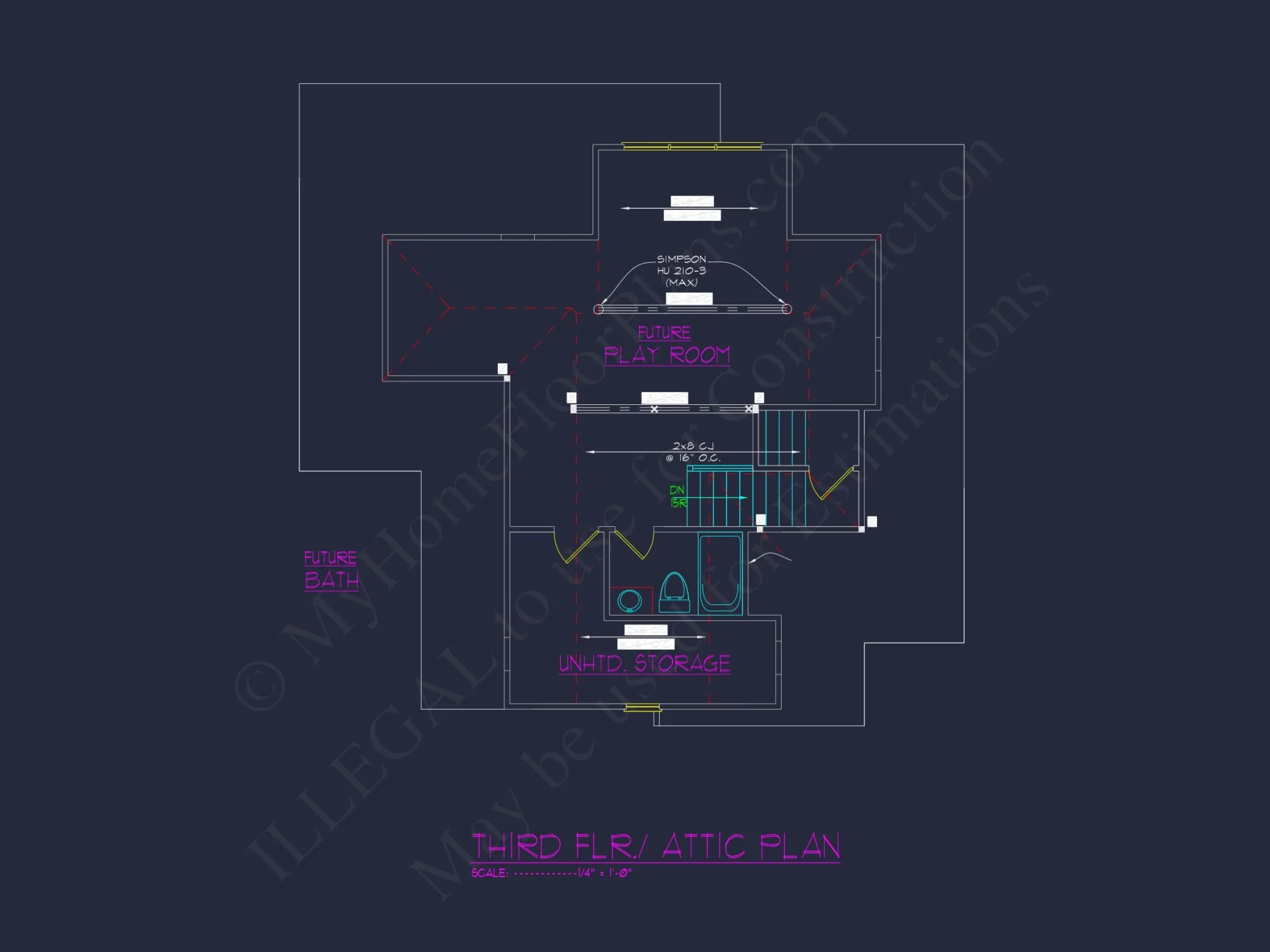 Custom house Floor Plan with CAD Blueprints and Craftsman Design