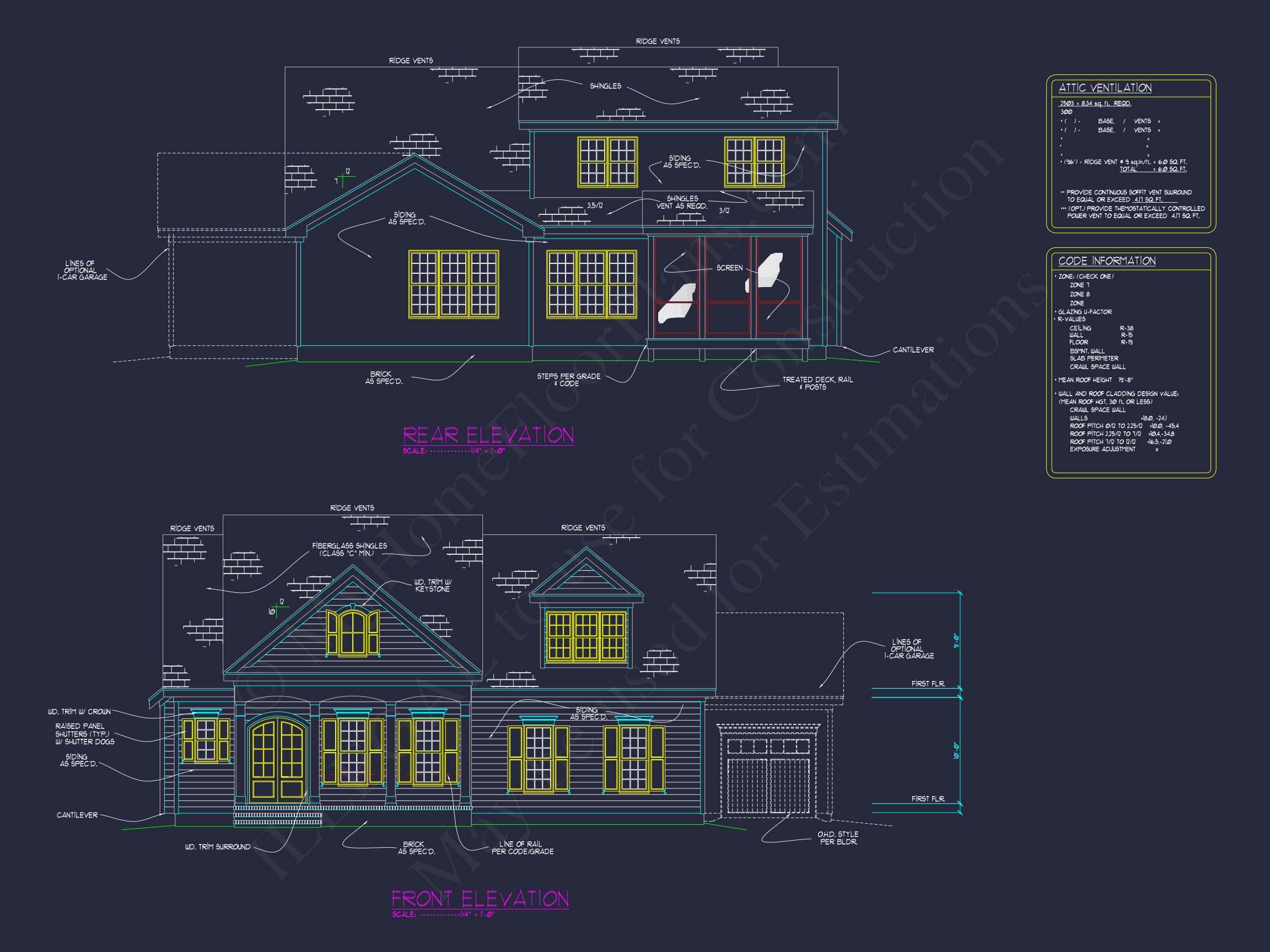 Custom Home Floor Plan with CAD Designs and Blueprint