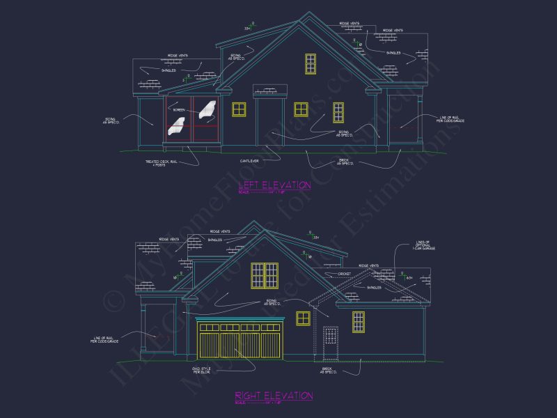 Custom house Floor Plan with CAD Designs and Blueprint