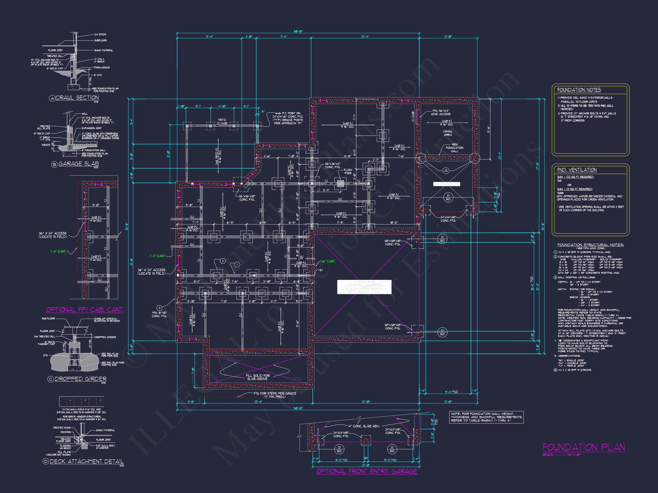 Custom Home Floor Plan with CAD Designs and Blueprint
